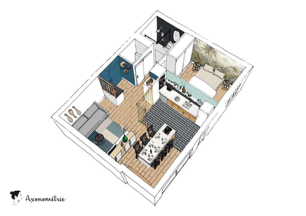 Ilunabarra - Appartement Calme, Vue Mer, Parking - Wifi Ciboure Exterior foto